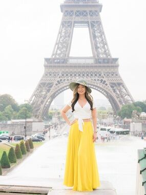 ☀️Lucy Paris Amelia Maxi Skirt – Chartreuse Yellow – Size Small